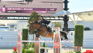 Richard Spooner and Halcon soar to the top in the $62,500 Coca-Cola Beverages Florida Grand Prix Qualifier CSI3* at World Equestrian Center Ocala