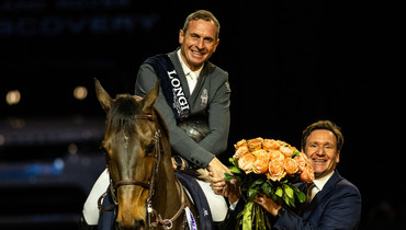 Julien Epaillard and Donatello d'Auge win the Longines FEI Jumping World Cup™ of Basel presented by Bank J. Safra Sarasin