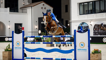 Christian Ahlmann and Otterongo Alpha Z top the CSI4*-W 1.50m Nirvana Travel and Tourism speed class in Abu Dhabi