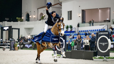 Electrifying win for Guido Grimaldi and Gentleman in the CSI4*-W 1.55m FEI Jumping World Cup™ Grand Prix presented by Longines in Abu Dhabi