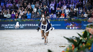 Sara Vingralkova and Constantin 110 win the CSI5*-W 1.50m Harry Wouters van den Oudenweijer Prize in Amsterdam