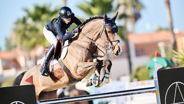 Giavanna Rinaldi and Mijnheer van de Lentamel take the top honours in the CSI2* 1.45m Oliva Nova Beach & Golf Resort Grand Prix at Spring MET II 2025