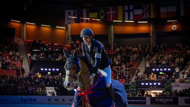 Henrik von Eckermann and Iliana with a home win in Saturday's CSI5*-W 1.55m Gothenburg Trophy