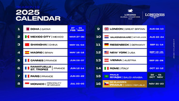 Longines Global Champions Tour releases show calendar for 2025
