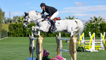Jos Verlooy and FTS Killossery Konfusion win the $63,000 Brainwater CSI3* Welcome Speed at Desert Circuit 9