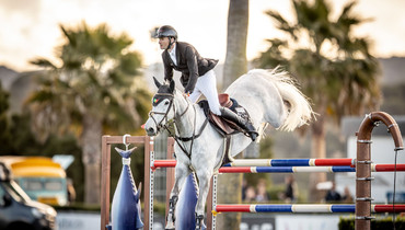 Saturday’s CSI4* 1.45m La Equina Small Grand Prix at the Andalucía Sunshine Tour to Rodrigo Giesteira Almeida and Karonia.L