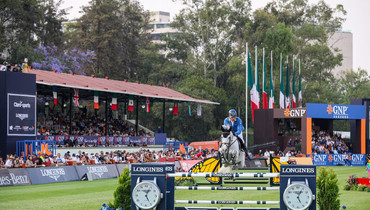 The riders for the CSI5* Longines Global Champions Tour of Mexico City 2025