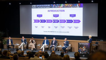 FEI Sports Forum 2025, session four: IGA’s Lucy Katan – “The consequences of repetitive late-night classes are detrimental to grooms’ physical and mental health”