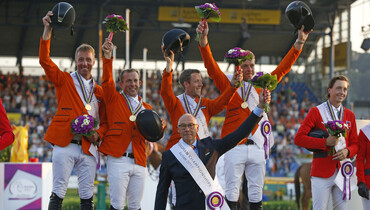 The Netherlands nails it to win team gold in thriller at the European Championships in Aachen