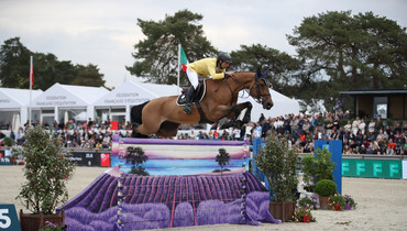 Yuri Mansur and Miss Blue-Saint Blue Farm best in CSI5* 1.60m GL Events Grand Prix in Fontainebleau