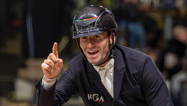 Rodrigo Giesteira Almeida and Karonia.L win the CSI4* 1.55m Grand Prix presented by Al Shira’aa Farms in Montefalco