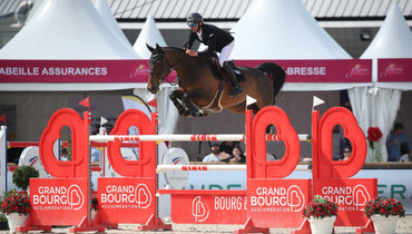 Benoit Cernin and Dynamite du Miral top the CSI4* 1.50m presented by Grand Bourg Agglomération in Bourg-en-Bresse