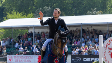 Martin Fuchs and Commissar Pezi best in the CSI5* 1.55m Kingdom of Bahrain Stakes for The King’s Cup at Windsor