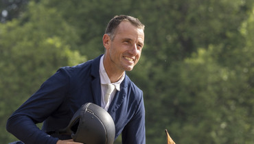 Gregory Wathelet and Cameron Z with Thursday’s biggest win in St Tropez