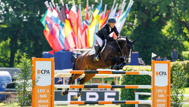 Rolf-Göran Bengtsson and Caillan best in the CSI4* 1.50m Grand Prix presented by CPA Lichtkonzept GmbH & Co.KG in Hamburg