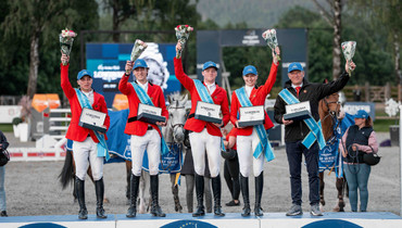 Belgium's young guns triumph in thrilling jump-off to win the CSIO3* Longines EEF Series qualifier in Drammen