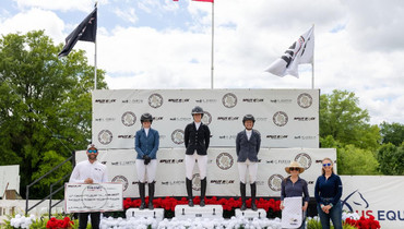Audrey Schulze and Dalakann de Bremoy Top $100,000 1.45m Grand Prix CSI2*, presented by Hagyard Equine Medical Institute