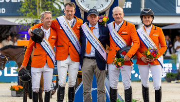 The Netherlands top the podium in thrilling style on home soil at the Longines League of Nations™ in Rotterdam