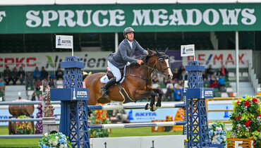 Ireland’s Jordan Coyle and For Gold win the CSI5* 1.50m AKITA Drilling Cup at Spruce Meadows 'North American' 2025