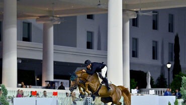 Robert Blanchette uncorks the win with Chardonnay in the CSI3* $130,000 Lugano Grand Prix at World Equestrian Center Ocala