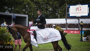 Eric Lamaze with the biggest win on opening day in Gijon