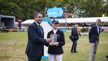 Laura Renwick leading rider in Gijon