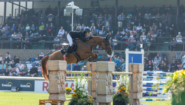 Nina Mallevaey and My Clementine in a league of their own in Friday’s CSIO5* 1.60m Tourmaline Oil Cup at Spruce Meadows