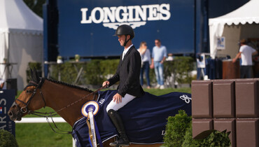 Not flawless, yet victorious – Gilles Thomas and Lavanoche T&L Z win Saturday’s CSIO4* 1.50m Prize of Longines presented by Canton de Vaud