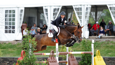 Number one in the world and no. one in the $125,000 Core Specialty Insurance CSI3* Grand Prix for Kent Farrington and Grass de Mars at HITS Saugerties