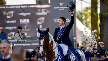 Emotional home win for Germany’s Gerrit Nieberg and Ping Pong van de Lentamel in the Longines Global Champions Tour Grand Prix of Riesenbeck