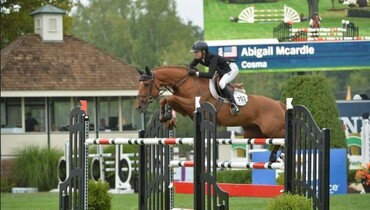 Abigail McArdle and Cosma 20 win the Don Little Memorial Welcome Stake at American Gold Cup