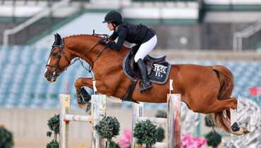 Zume Gallaher and Ellouthago PS top an all-female podium in the CSI3* $100,000 1.50m Grand Prix presented by Hagyard Equine Medical Institute