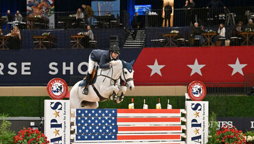 Daniel Bluman and Gemma W put the speed in CSI5*-W 1.50m Stars & Stripes at 2025 WIHS