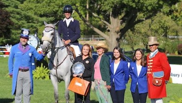Andres Rodriguez and SF Ariantha collect “Best Presented Horse” honors at American Gold Cup CSI 4*-W