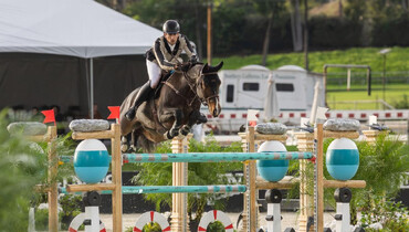 Nicola Philippaerts guides Gadget Mouche to the win with precision and speed in the CSI3* 1.50m Grand Prix in Santa Anita
