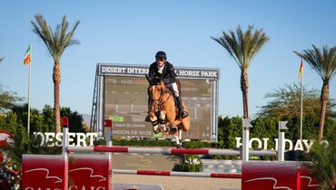 Mark Bluman lands first win with Landon de Nyze in $182,000 Great American Insurance Group CSI5* 1.55m qualifier at Desert International Horse Park