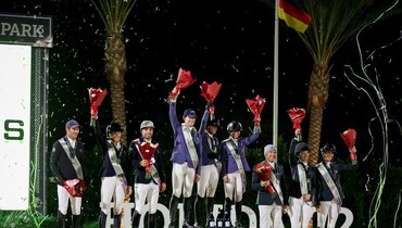 DIHP Roadrunners get a win for the home team in $200,000 MLSJ CSI5* Team Competition