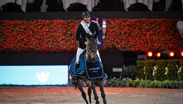 Richard Vogel and Phenyo van het Keysersbos top the CSI5*-W 1.50m Prize of Grand Hotel Les Trois Rois Basel