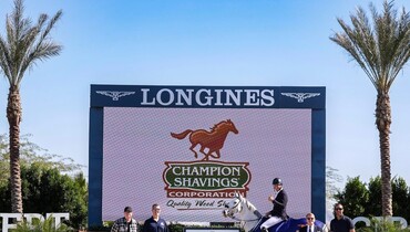 Gregory Wathelet gets the win in $63,000 Champion Shavings CSI5*-W 1.50m Classic at Desert Circuit 4