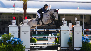 Hilary McNerney and Corlando cruise to a blue in Chrome Horse Tequila CSI2* 1.45m Grand Prix