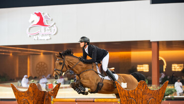 Harry Charles and Casquo Blue win the CSI5* 1.55m presented by Hermès Sellier in Doha