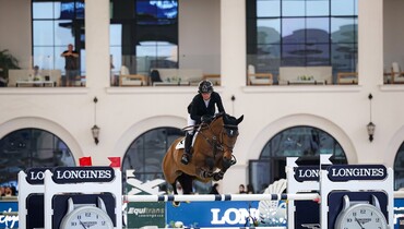 Katie Speller and Z7 Pink Panther keep their cool to claim CSI2* Longines Grand Prix title at the Emirates Jumping Cup