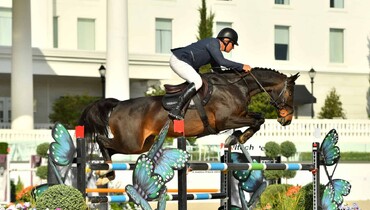 Aaron Vale and Chutter du Rouet PS speed to victory in the $32,000 Dover Saddlery Grand Prix Qualifier CSI2*