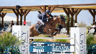 Conor Swail and Theo 160 get a wire-to-wire win in $32,000 CSI4* 1.45m speed