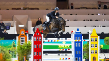 Richard Vogel and Diamant de Casall best in the CSI5* 1.45m NAB Bliksembeveiliging Prize at The Dutch Masters 2026