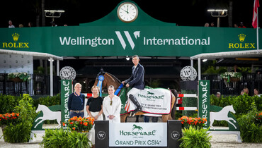 Beat Mändli and Qoachella go under the lights to win $215,000 Horseware Ireland CSI4* Grand Prix