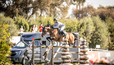 Stephan de Freitas Barcha and Dinozo Imperio Egipcio victorious in the CSI4* 1.55m Stephex Grand Prix in Vejer de la Frontera