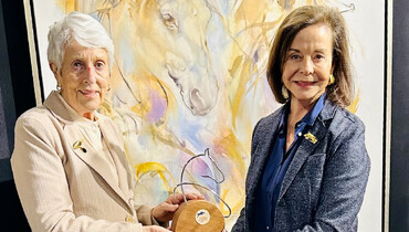 Lady Pauline Harris and Lady Pauline Kirkham awarded as the Longines Owner of the Year 2025