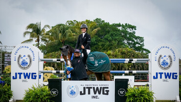 Chloe Reid and Crossover 4 only double-clear to win JTWG, Inc. CSI3* Grand Prix qualifier