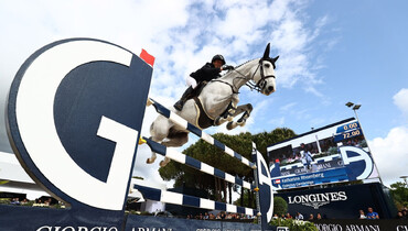 Katharina Rhomberg and Colestus Cambridge triumph in the CSI5* 1.60m Giorgio Armani Grand Prix presented by Longines